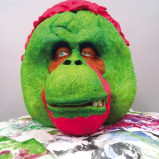 塑像　彩色テラコッタ　昼間部生